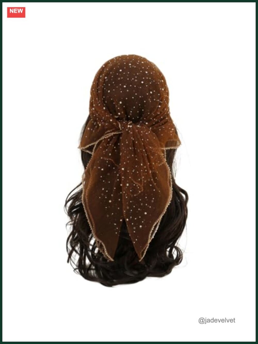 Sequin Glitter Head Scarf for Women 31.5" Lightweight Polyester Hair Wrap